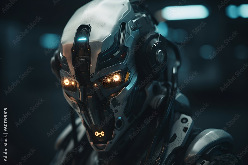 Futuristic Robot, Created by AI Futuristic Robot, Created by AI
