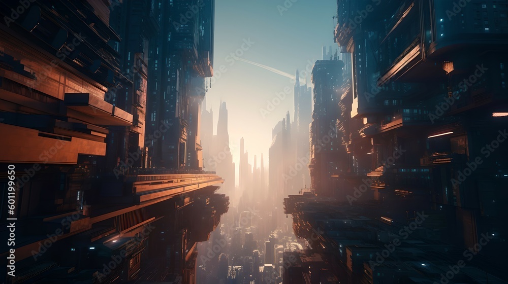 Futuristic City, Generated by AI
