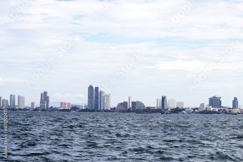 City and the sea. Pattaya Thailand