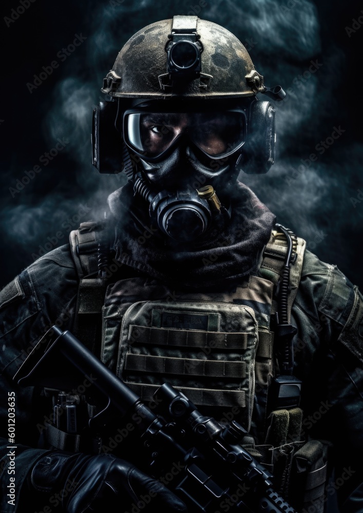 Fototapeta premium Special Forces Soldier