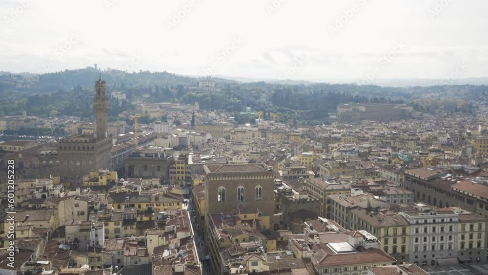 Sunny rooftops of Florence skyline including Pitti Palace and Palazzo Vecchio Sunny rooftops of Florence skyline including Pitti Palace and Palazzo Vecchio