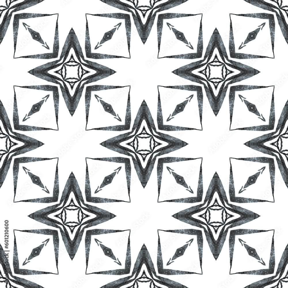 Obraz premium Exotic seamless pattern. Black and white