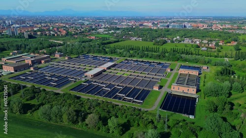 Purifier Nosedo, the largest wastewater treatment plant in the city, is located southeast of Milan, between the newly built city and a vast irrigation strip, near the Chiaravalle Abbey. Milan Italy