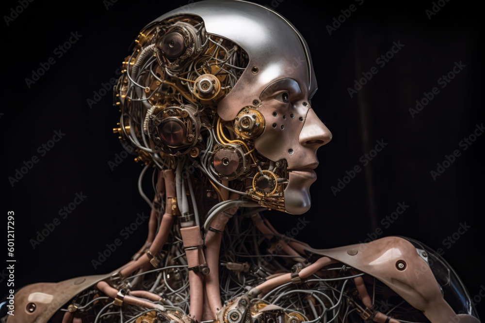 Generative AI. Artificial intelligence AI analysis big data in smart office concept , robot AI and algorithms replacing human workers in many industries Generative AI. Artificial intelligence AI analysis big data in smart office concept , robot AI and algorithms replacing human workers in many industries