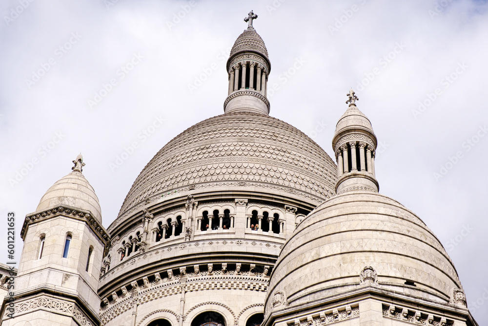 The domes of the Basilica Sacre Coeur in Montmartre in Paris, France