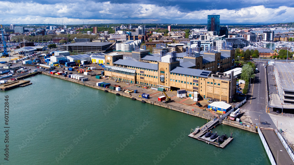 National Oceanography Centre building in the Port of Southampton on the Channel coast in southern England, United Kingdom