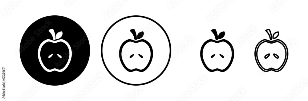 Obraz premium Apple icon vector. apple symbol