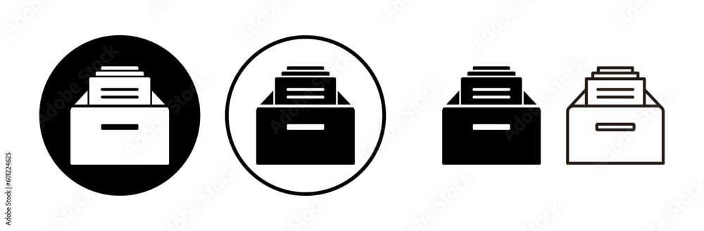 Archive icon vector. archive storage icon vector. folders icon. Archive icon vector. archive storage icon vector. folders icon.