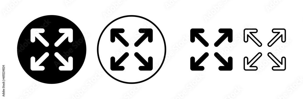 Fullscreen icon vector. expand fullscreen icon Fullscreen icon vector. expand fullscreen icon