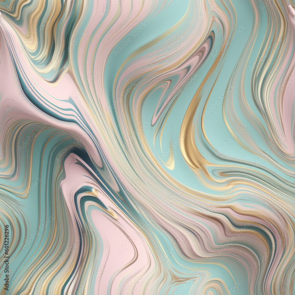 Obraz premium Liquid drops pattern background in vivid pastel tone color. Created with generative AI tools