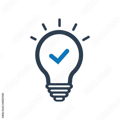 Creative Idea, Solution,light bulb idea icon