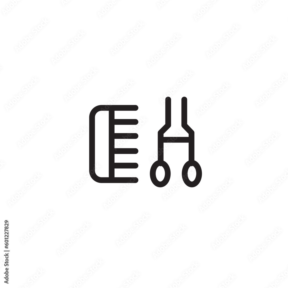 Salon Hairstyle Hair Outline Icon Salon Hairstyle Hair Outline Icon