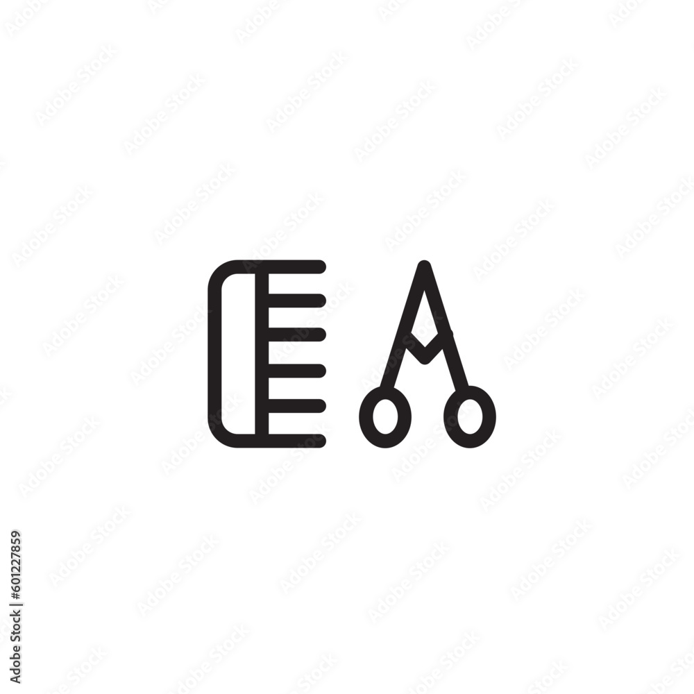 Salon Hairstyle Hair Outline Icon Salon Hairstyle Hair Outline Icon