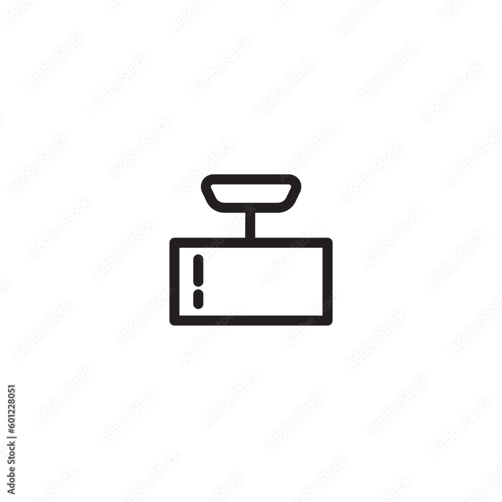 Rear View Mirror Outline Icon Rear View Mirror Outline Icon