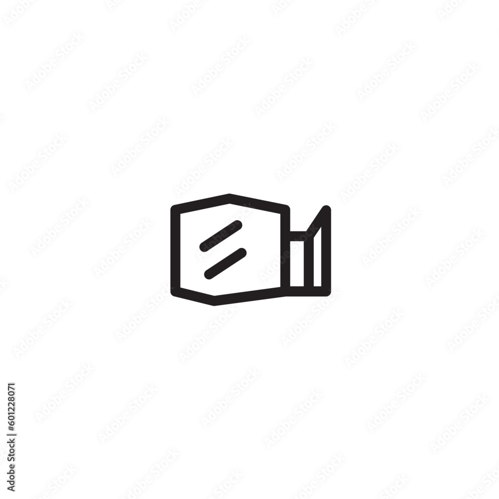 Side Mirror View Outline Icon Side Mirror View Outline Icon