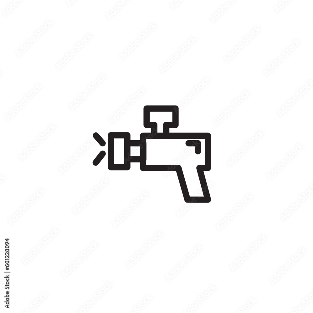 Spray Gun Paint Outline Icon Spray Gun Paint Outline Icon