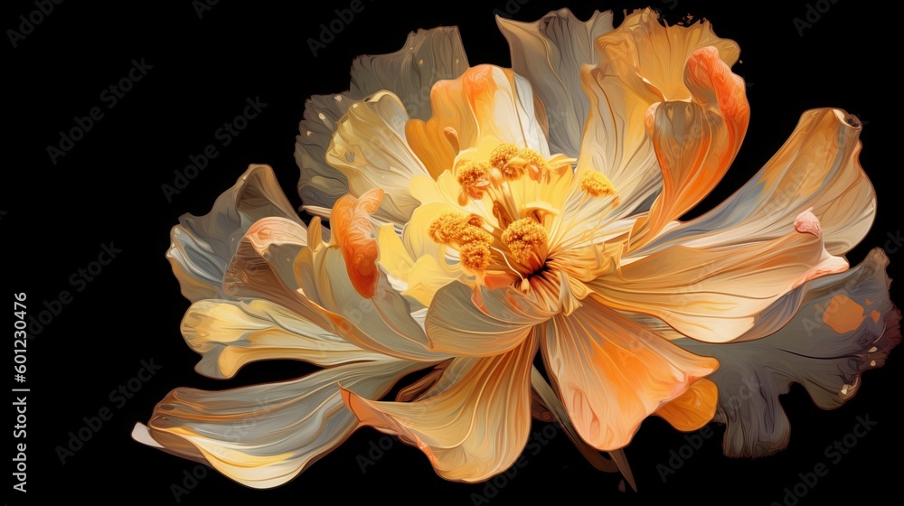 Beautiful Artistic Flower in Vibrant Colors Beautiful Artistic Flower in Vibrant Colors