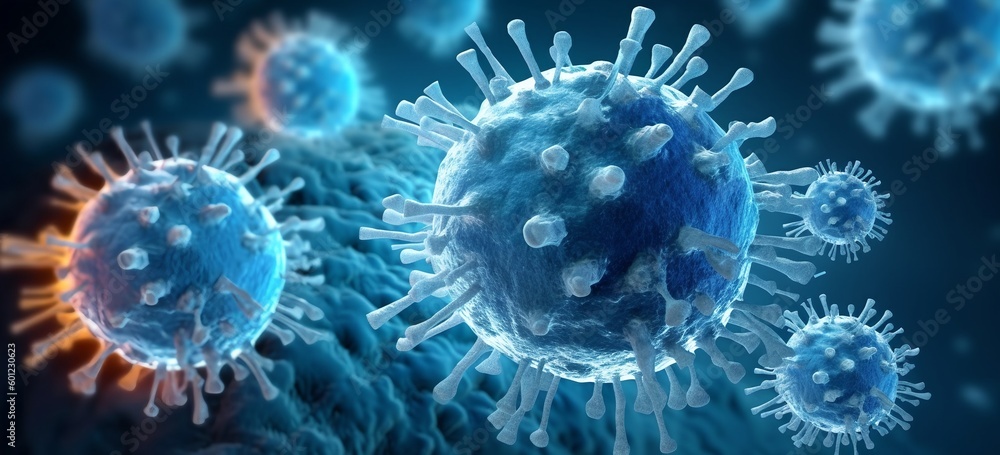 Virus through the microscope, generative AI Virus through the microscope, generative AI