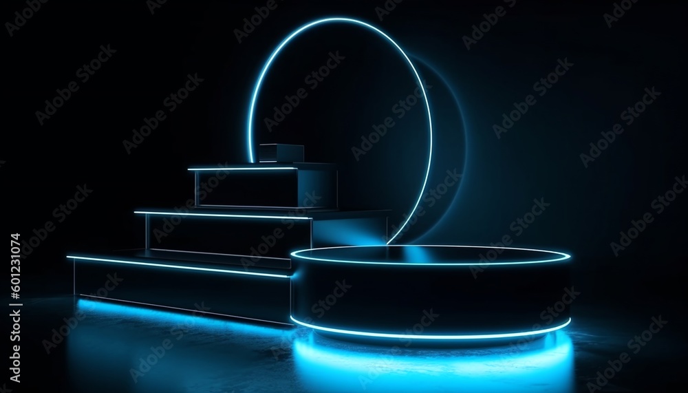 Podium for product presentation, generative AI Podium for product presentation, generative AI