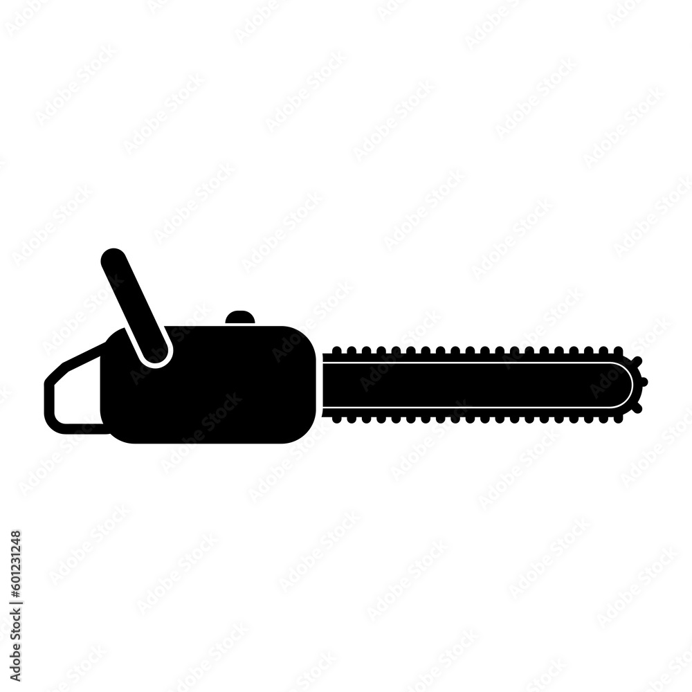 Chain saw icon,vector illustration. vector chain saw icon illustration isolated on White background.eps Chain saw icon,vector illustration. vector chain saw icon illustration isolated on White background.eps
