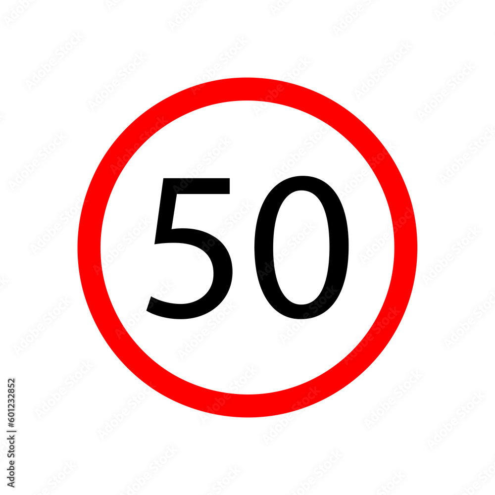 speed limit sign vector illustration on white background..eps speed limit sign vector illustration on white background..eps