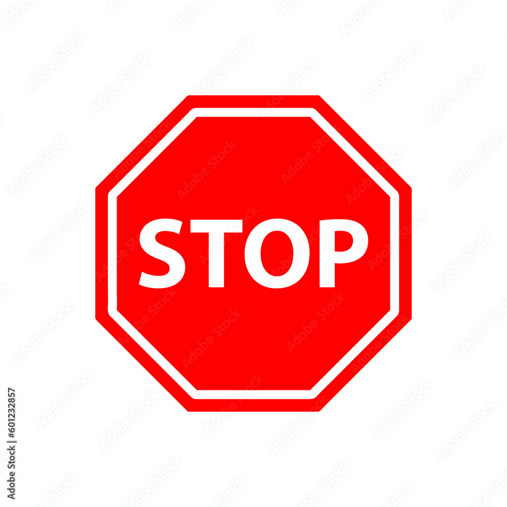 stop sign vector illustration on white background..eps stop sign vector illustration on white background..eps