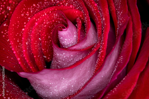 Fototapeta Naklejka Na Ścianę i Meble -  Red, White and Pink Rose