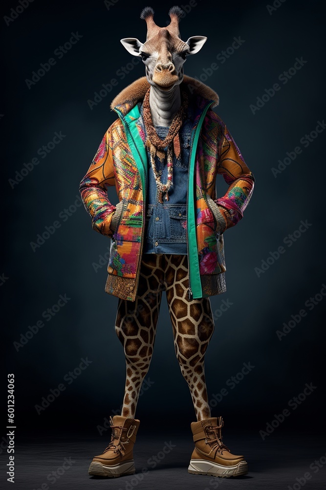 Fashion Shoot: Anthropomorphic Giraffe