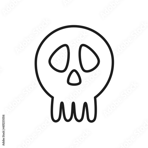 ポップなドクロのアイコン