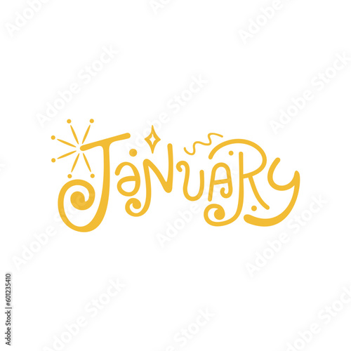 Month Typography