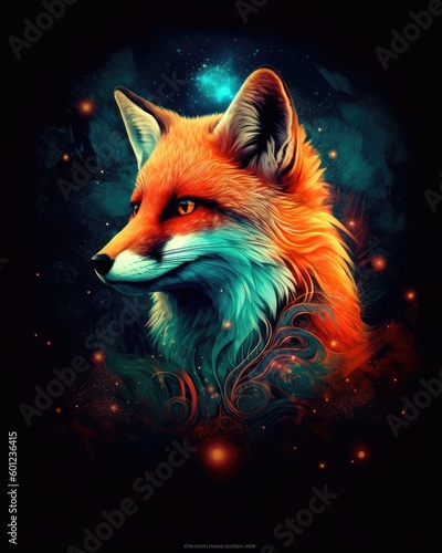 fox in the night © Balerinastock