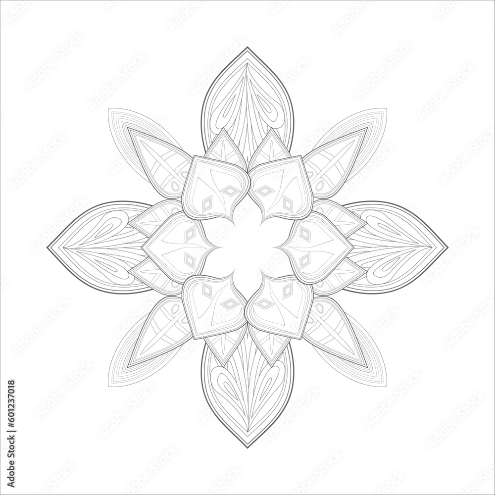 Decorative Doodle flowers in black and white for coloringbook, cover, background, invitation card. Hand drawn sketch for adult anti stress coloring page isolated in white background.-vector Decorative Doodle flowers in black and white for coloringbook, cover, background, invitation card. Hand drawn sketch for adult anti stress coloring page isolated in white background.-vector