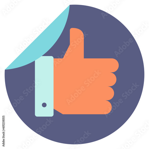 recommend sticker flat icon