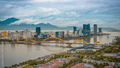 The Dragon Bridge in Da Nang is a unique attraction that spans the Han River in central Vietnam. This bridge is designed in the shape of a dragon and is a popular landmark and cultural icon. It's also © Dung