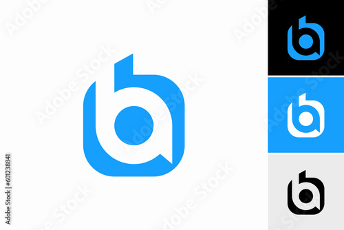 initial letter ba logo vector premium design