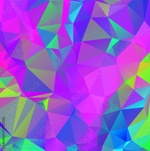 Abstract multicolor polygonal background. Triangular design for your business.