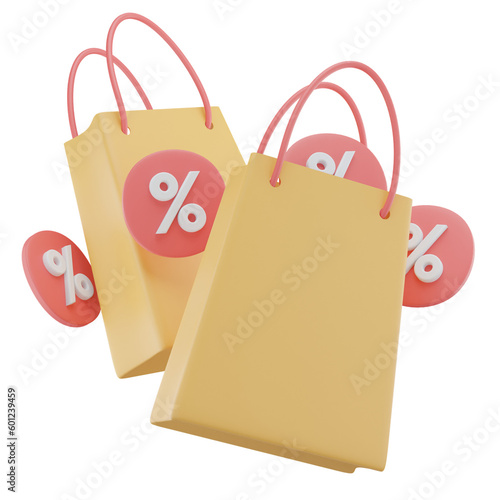 3d two bag with percent discount
