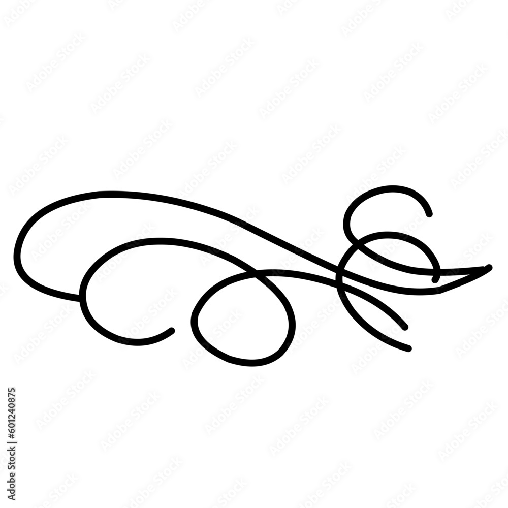 Swirl Line Decoration Vector Swirl Line Decoration Vector