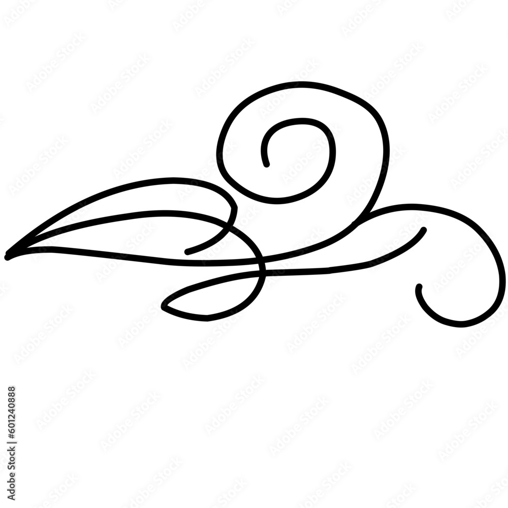 Swirl Line Decoration Vector Swirl Line Decoration Vector