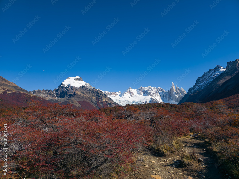 mountain range in the fall