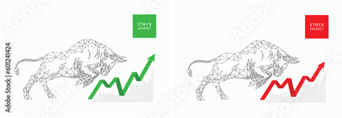 a bull in the stock market. bull market
