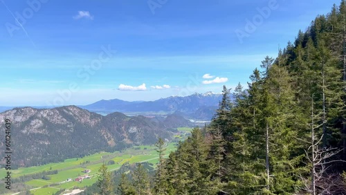 Panoramic view in the Allgau region of Germany - travel photography photo