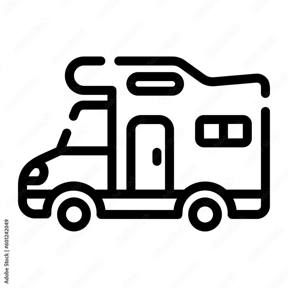 caravan Line Icon caravan Line Icon