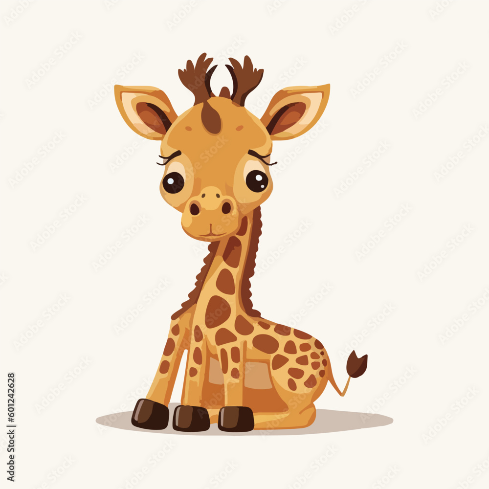 vector cute giraffe cartoon style vector cute giraffe cartoon style