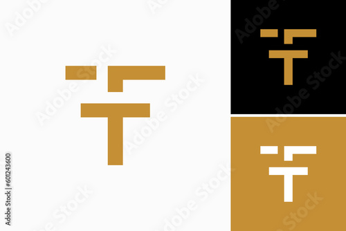 initial letter tf logo vector premium design