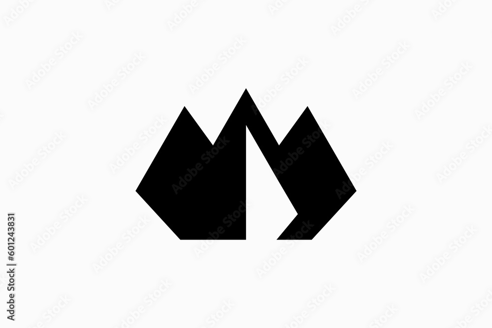 simple modern mountain logo vector premium design simple modern mountain logo vector premium design