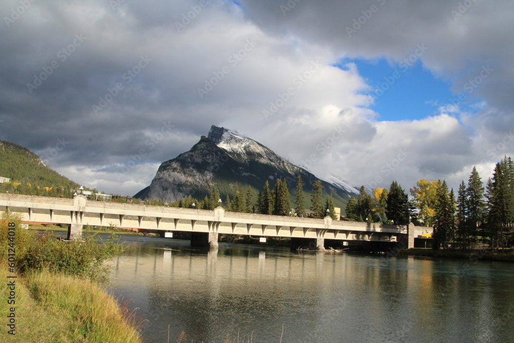 Bridge Over The Bow River, Banff National Park, Alberta Bridge Over The Bow River, Banff National Park, Alberta
