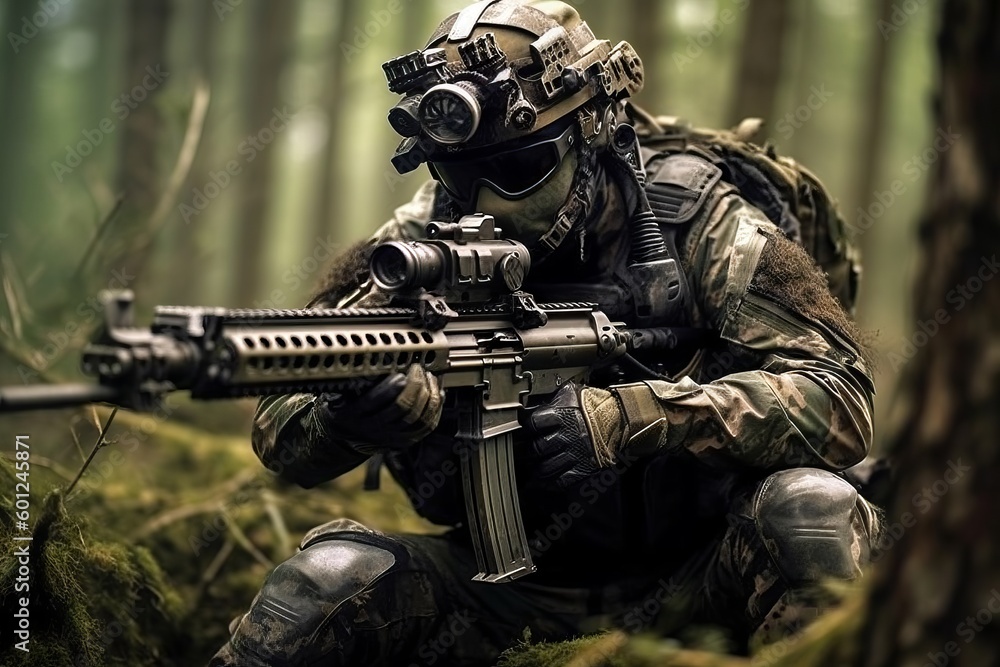 sniper camouflage, generative Ai image sniper camouflage, generative Ai image