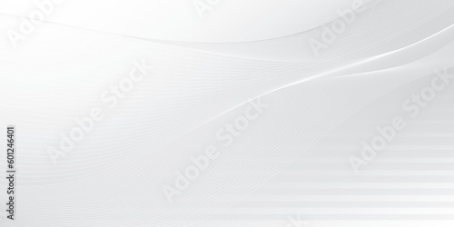 Abstract white and gray color, modern design stripes background with geometric shape, wavy line. Vector illustration.