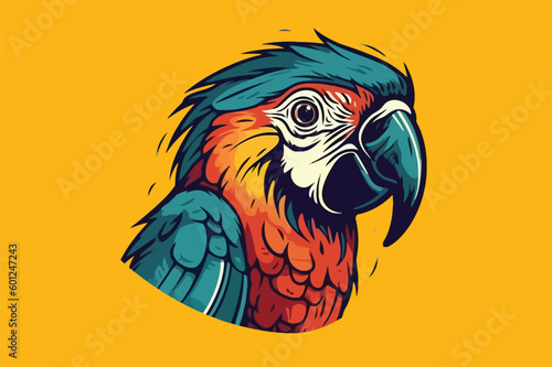 parrot mascot logo